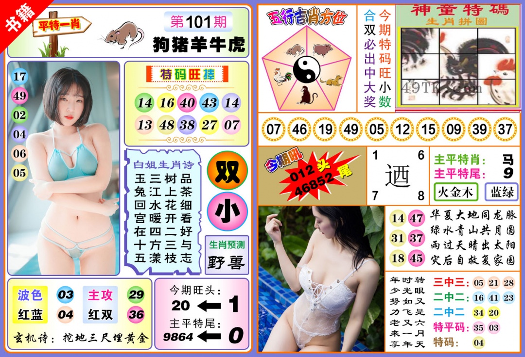 101期澳门五行白姐[图]
