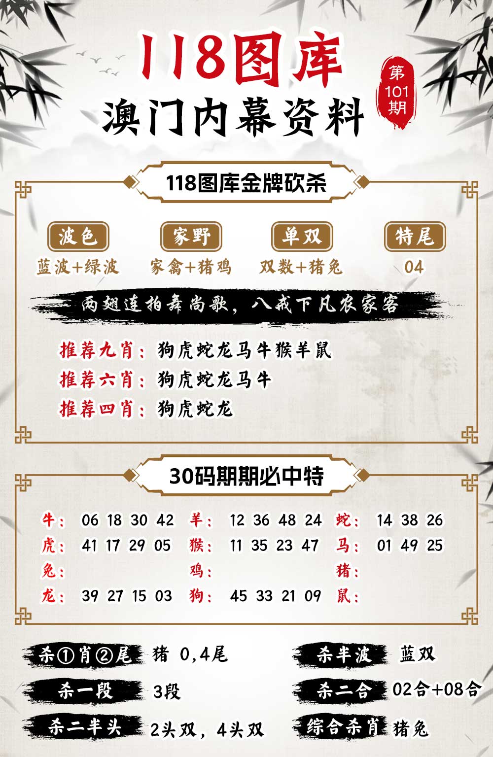 101期118内幕资料[图]